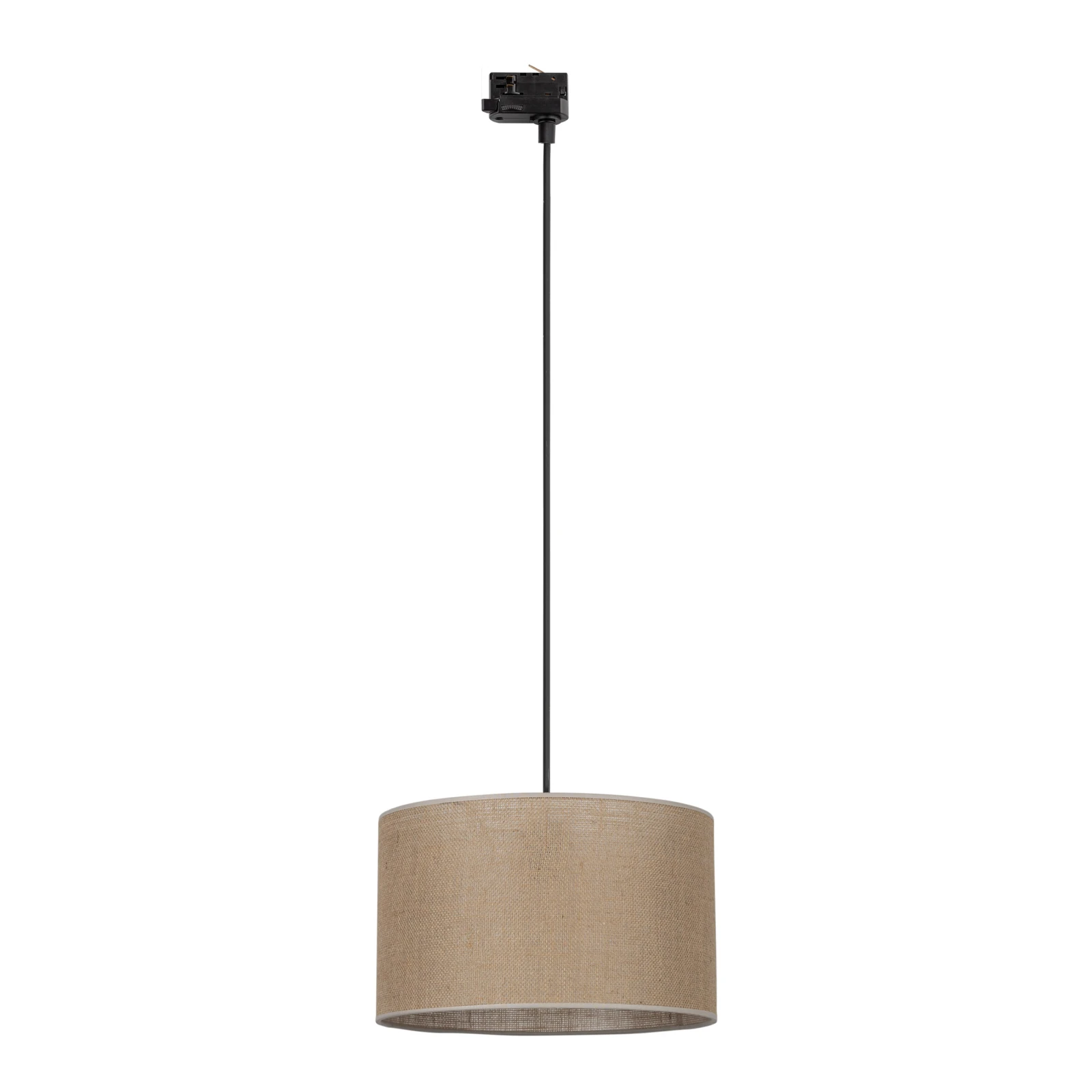 TRACER JUTA 38 cm track light – brown fabric, E27