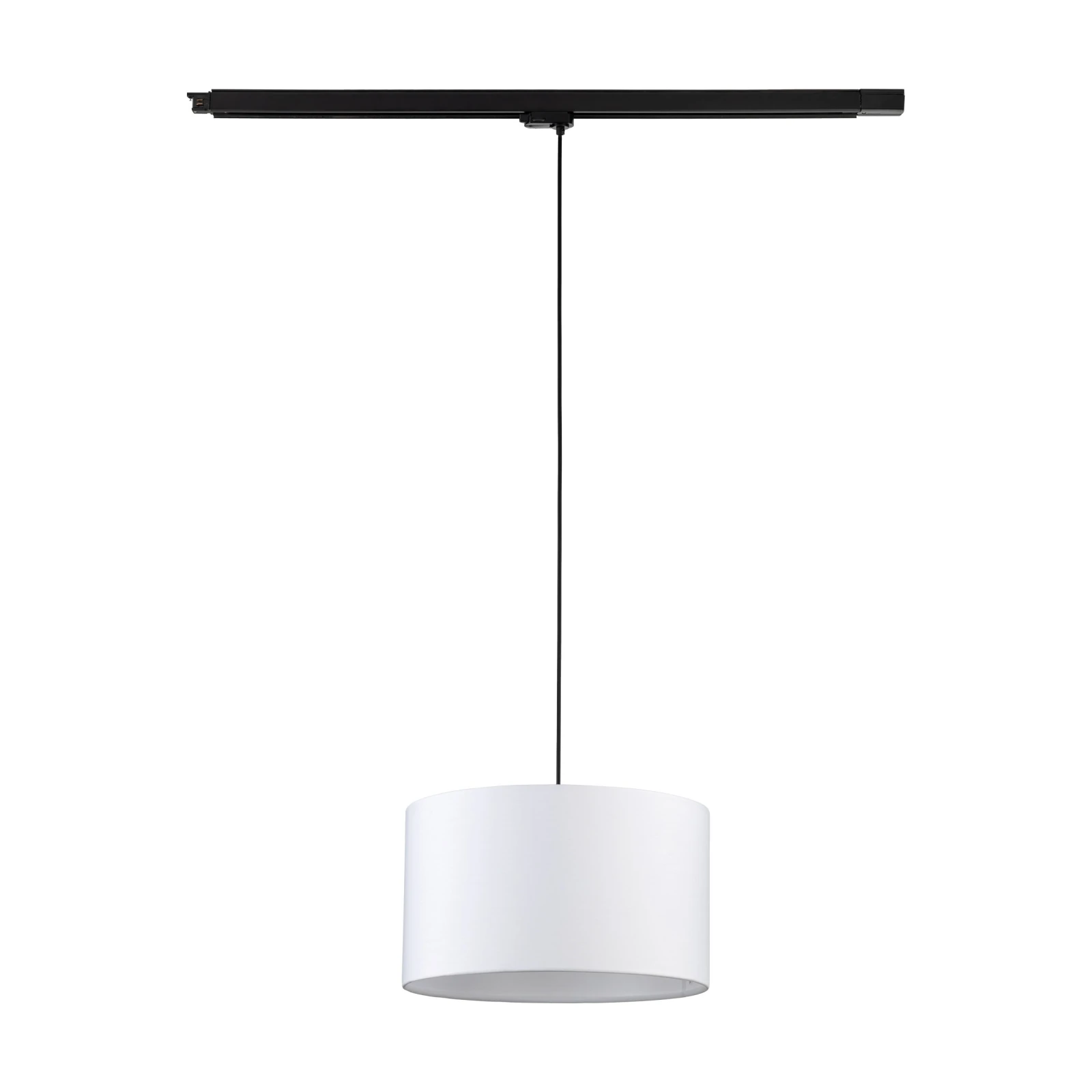Track light 38 cm – round, black and white, E27