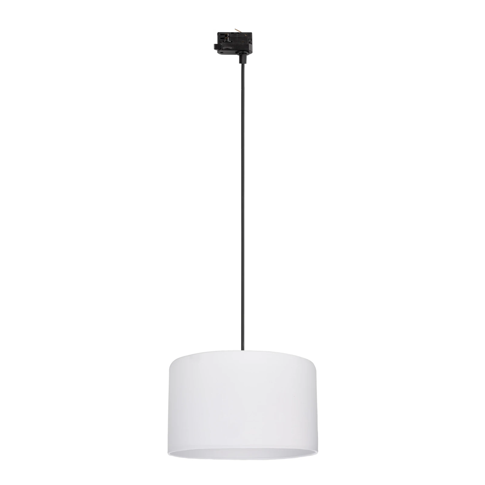 Track light 38 cm – round, black and white, E27