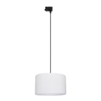 Track light 38 cm – round, black and white, E27 - Image 1