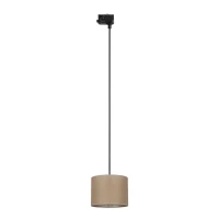 TRACER 20 cm bėginis šviestuvas, rudas audinio gaubtas, E27