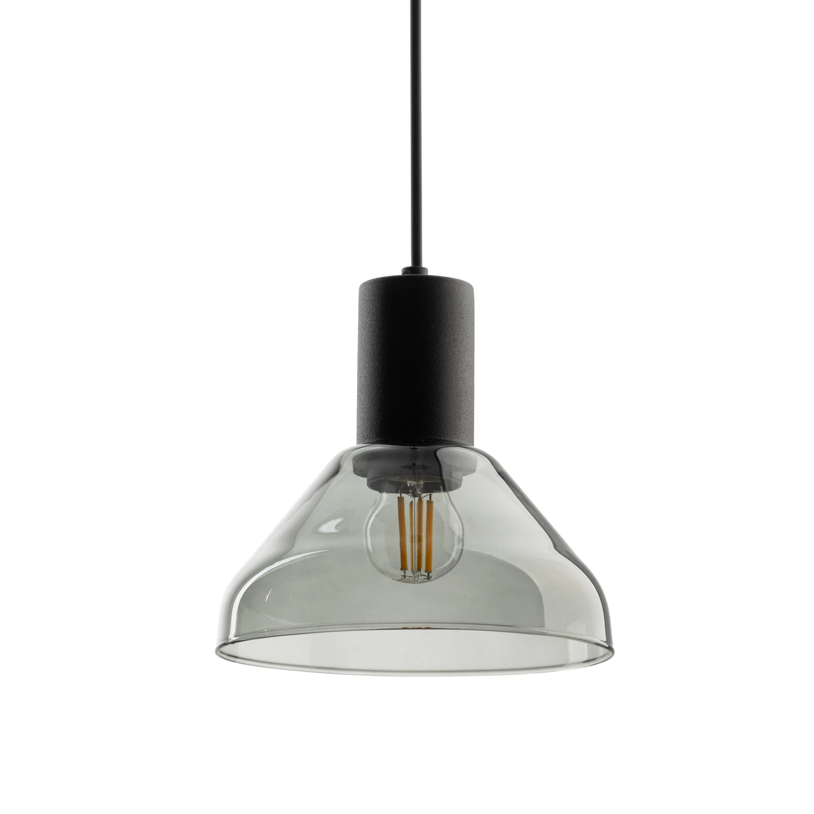 Track light 15 W – E27 holder, black, movable point
