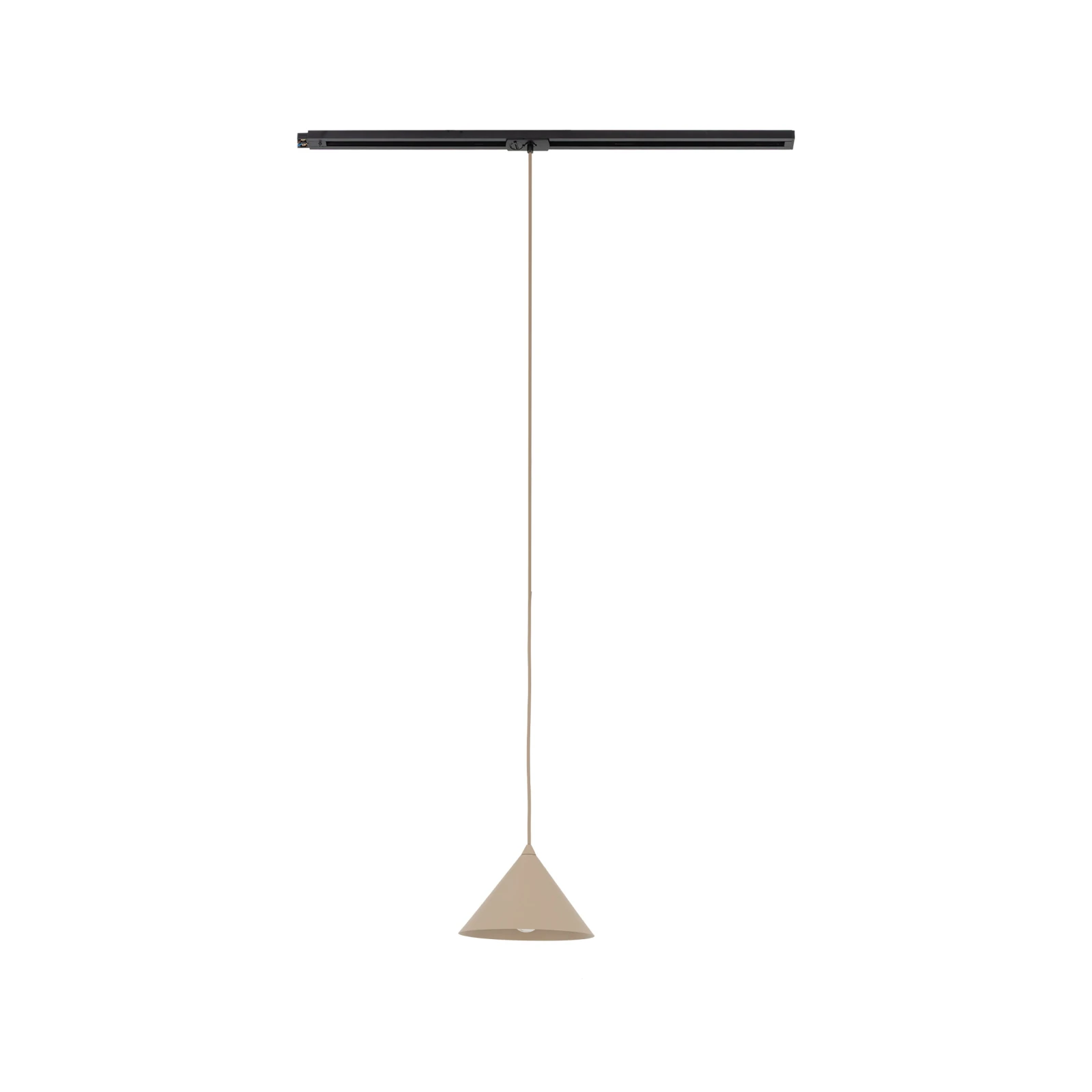 Track light 15 W – cone shade, black and beige