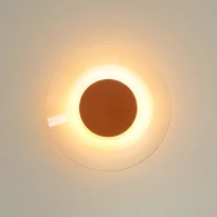 Sieninis šviestuvas 28 cm – apvalus, raudona, šiltas LED - Nuotrauka 4