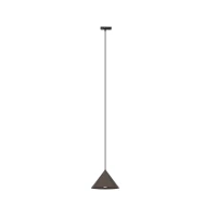Track light 15 W – cone shade, black and brown - Image 1