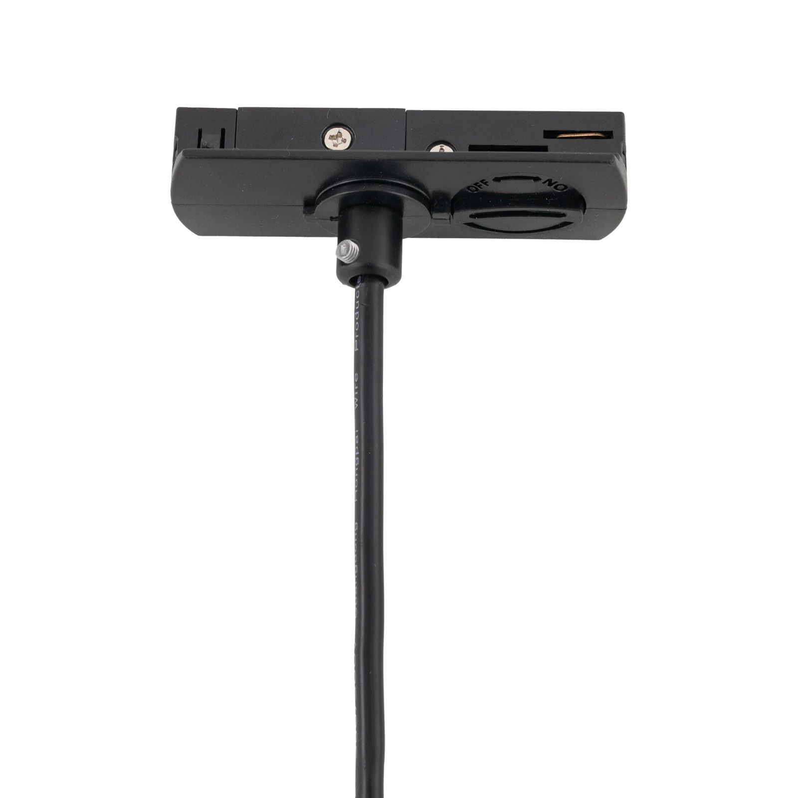 Track light 15 W – cone shade, black and brick tone