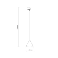 Track light E27 – conical, mint, movable light point - Image 2