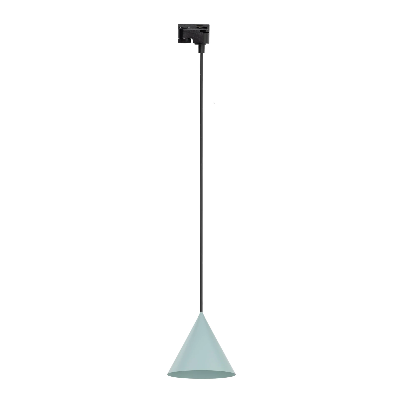 Track light E27 – conical, mint, movable light point