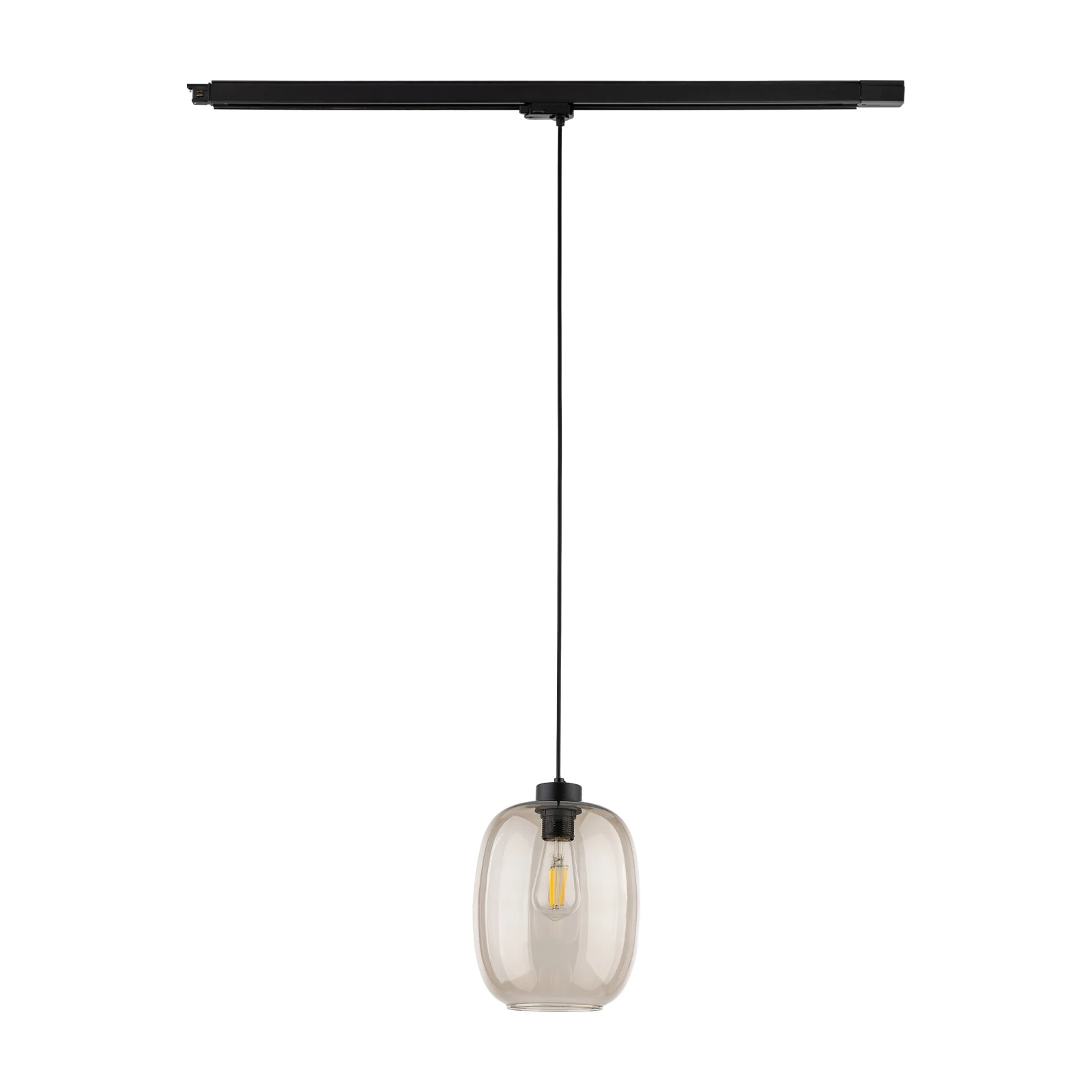 Track light 15 W – cylinder, black, E27
