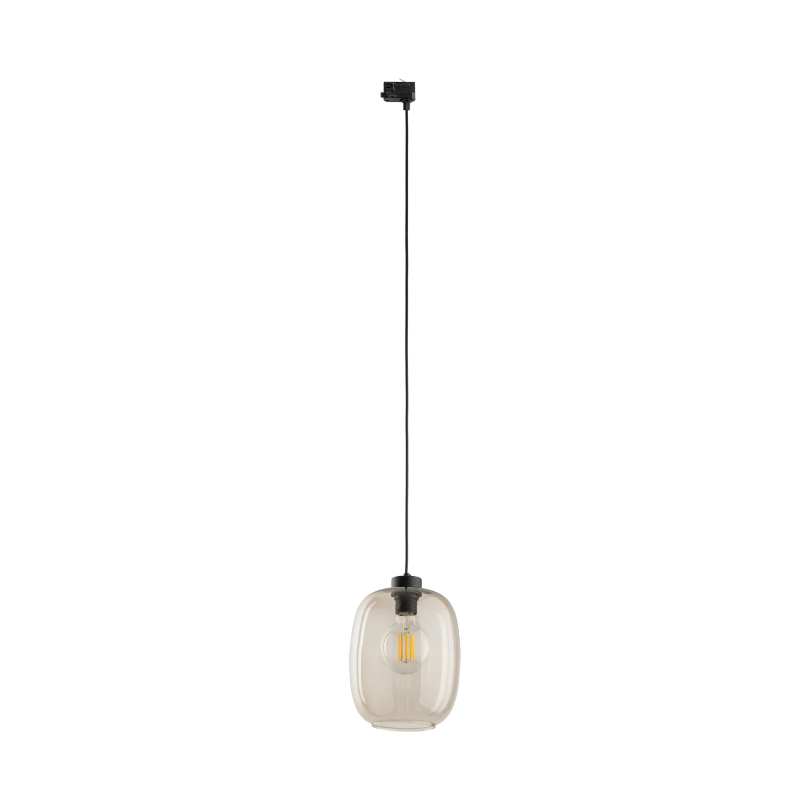 Track light 15 W – cylinder, black, E27