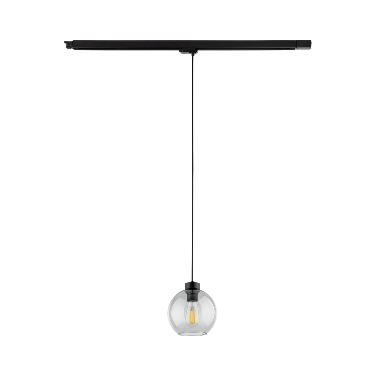 Track light 15 W – cube, black, graphite shade