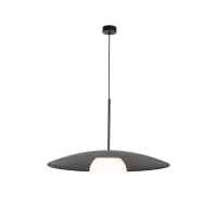Lubinis šviestuvas SLATE BLACK GLASS 15 W, juodas, balto stiklo, E27 - Nuotrauka 18