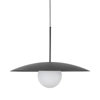 Lubinis šviestuvas SLATE BLACK GLASS 15 W, juodas, balto stiklo, E27 - Nuotrauka 21