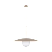 Ceiling light SLATE 15 W – sphere, beige, milky glass - Image 13