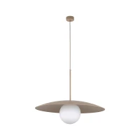 Ceiling light SLATE 15 W – sphere, beige, milky glass - Image 2