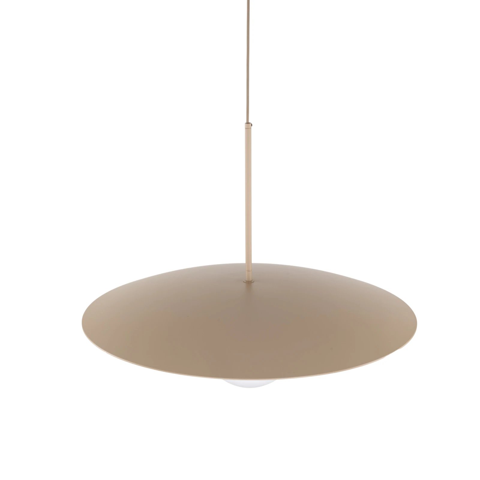 Ceiling light SLATE 15 W – sphere, beige, milky glass