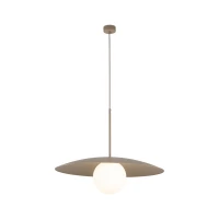 Ceiling light SLATE 15 W – sphere, beige, milky glass - Image 11