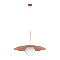 Ceiling light SLATE 15 W – sphere, orange, milky glass - Image 2