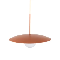 Ceiling light SLATE 15 W – sphere, orange, milky glass - Image 5
