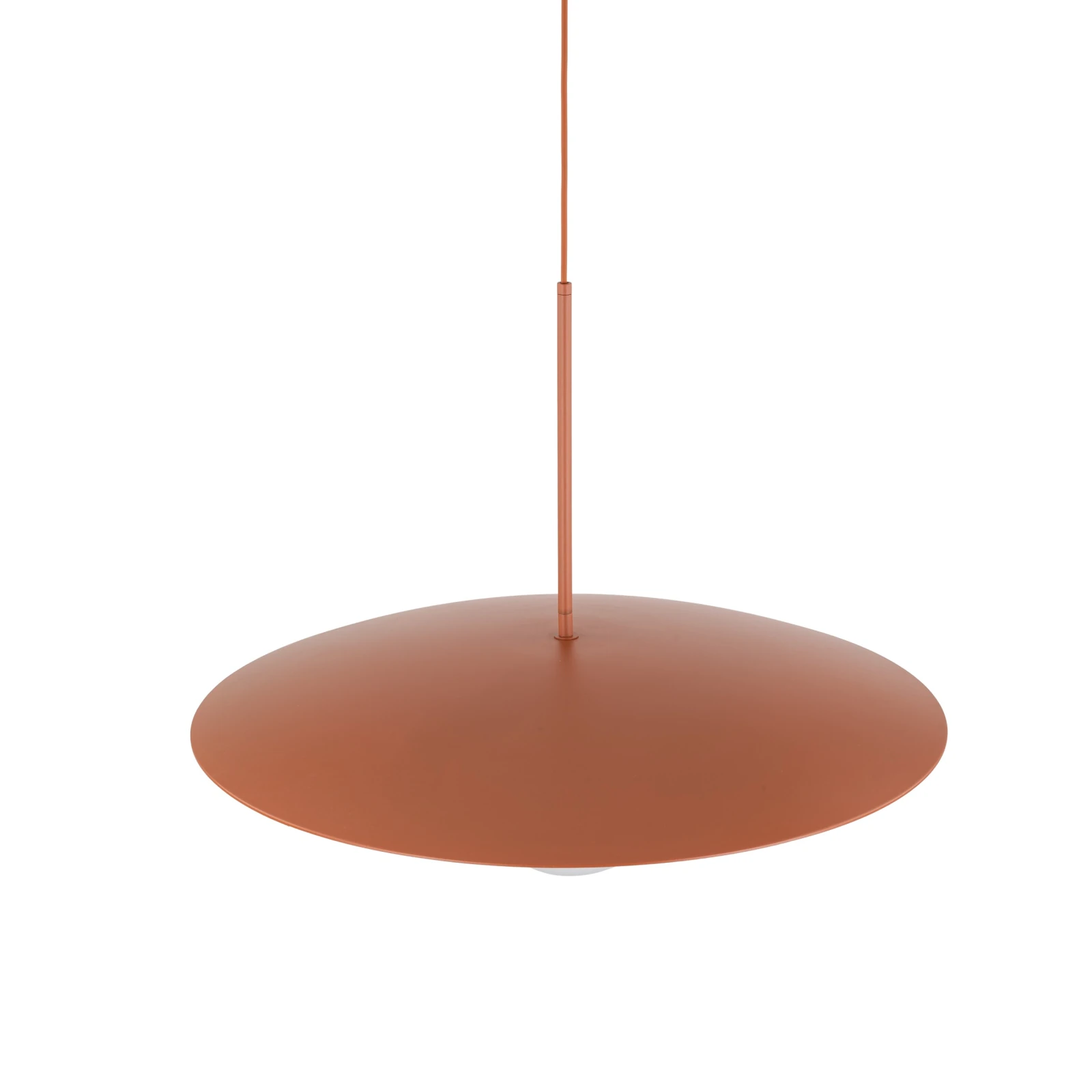 Ceiling light SLATE 15 W – sphere, orange, milky glass