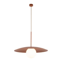 Ceiling light SLATE 15 W – sphere, orange, milky glass - Image 7