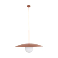 Ceiling light SLATE 15 W – sphere, orange, milky glass - Image 9