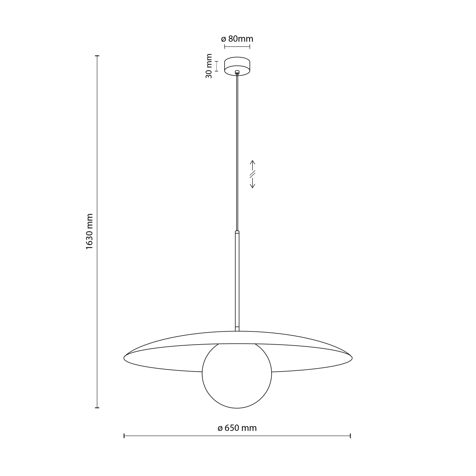Pendant light 15 W – brown modern shade, E27 socket