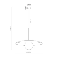 Pendant light 15 W – brown modern shade, E27 socket - Image 9