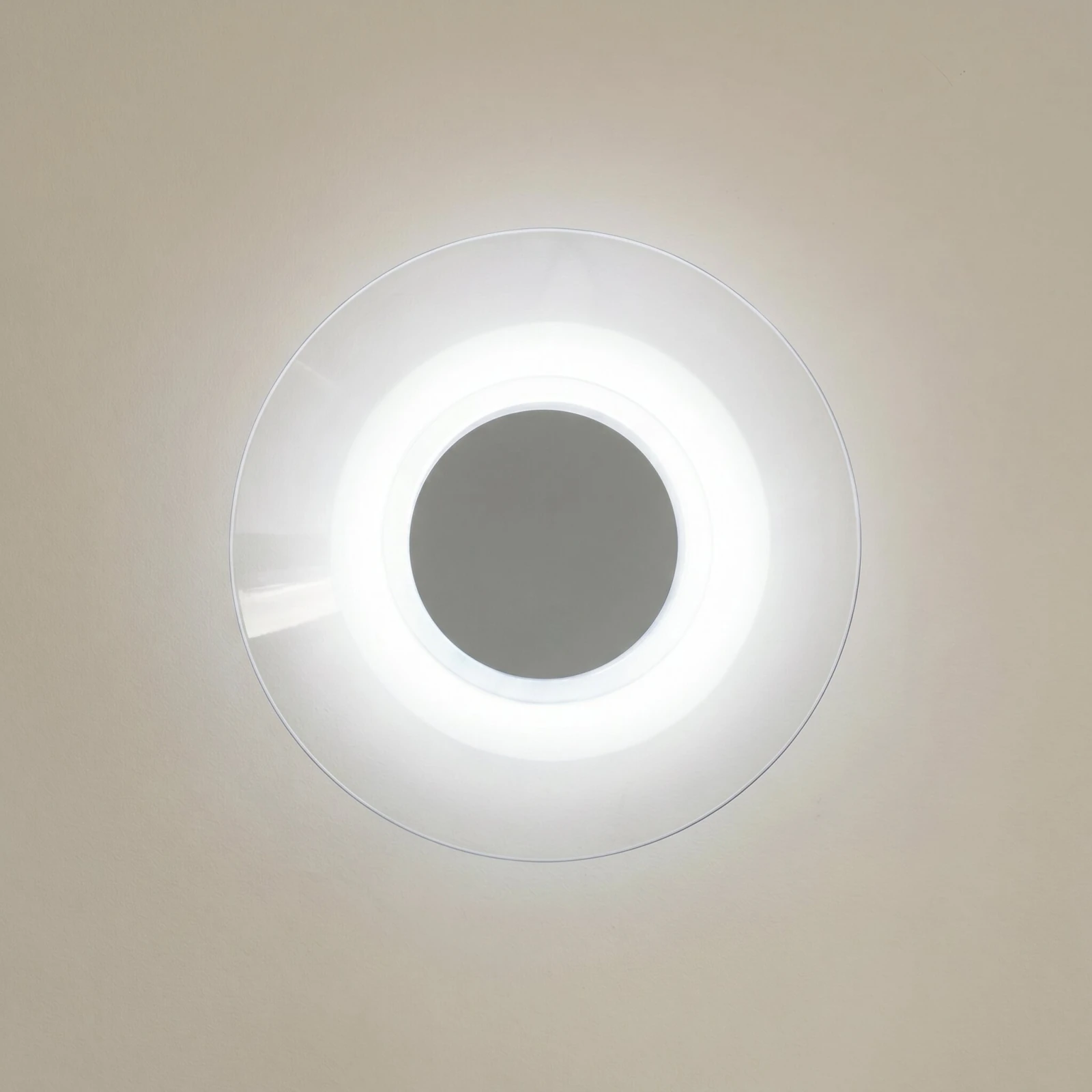 Sieninis šviestuvas 28 cm – apvalus, baltas, šiltos LED šviesos