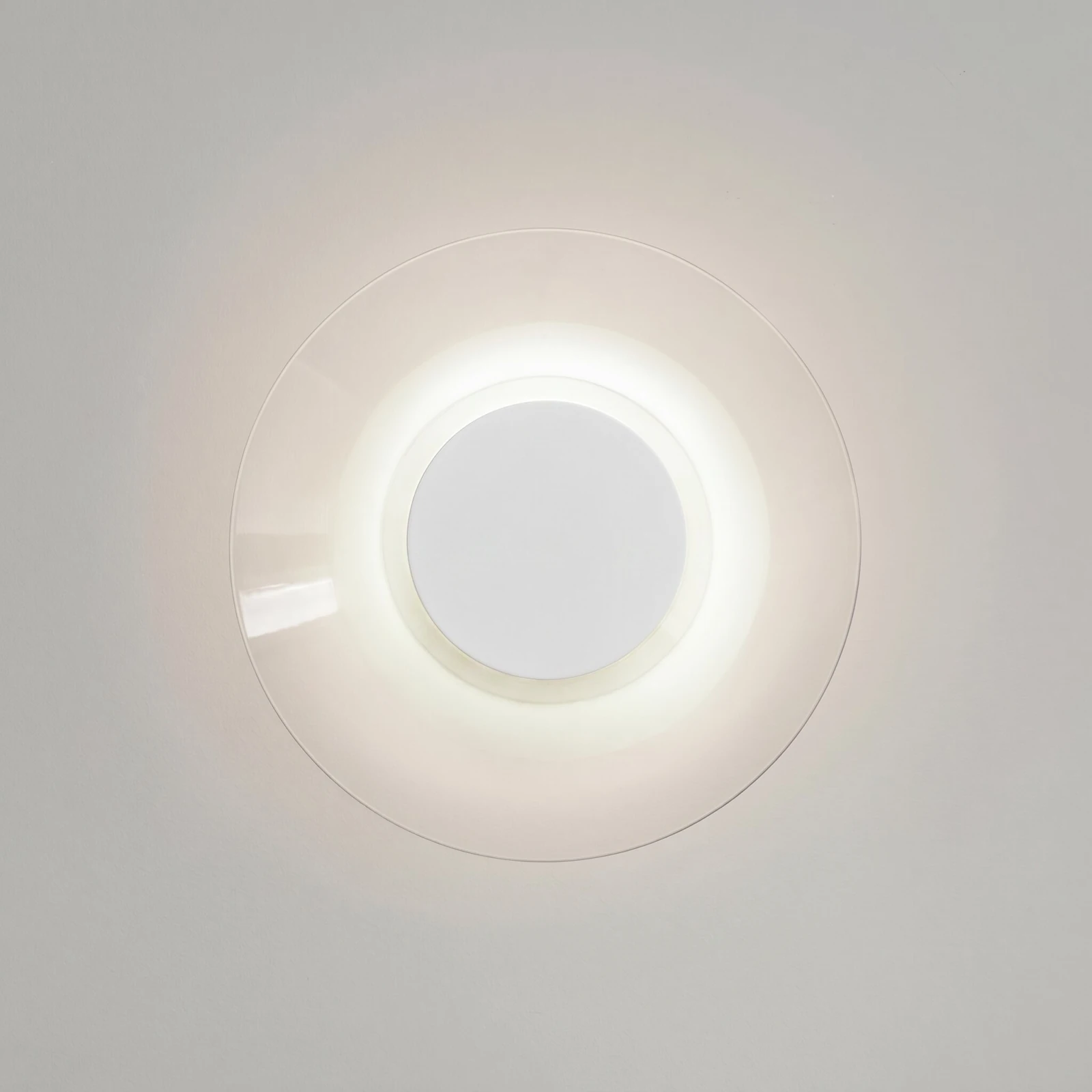 Sieninis šviestuvas 28 cm – apvalus, baltas, LED 4000K