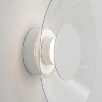 Sieninis šviestuvas 28 cm – apvalus, baltas, LED 4000K - Nuotrauka 5