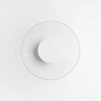 Sieninis šviestuvas 28 cm – apvalus, baltas, LED 4000K - Nuotrauka 6