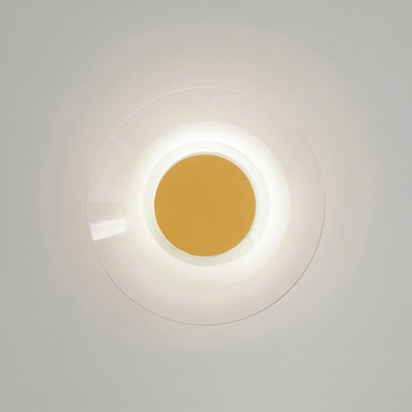 Sieninis šviestuvas 28 cm – apvalus, geltonas, LED 4000K