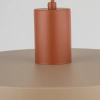 SILA BRICK SABIA pakabinamas šviestuvas 30 cm, rudas ir smėlio, E27 - Nuotrauka 9