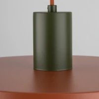 Pendant light 30 cm – round, brown, E27 - Image 10