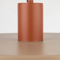 Pendant light 40 cm – round, brown and beige, E27 - Image 5