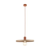 Pendant light 40 cm – round, brown and beige, E27 - Image 7