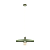 Pendant light 40 cm – round, green, E27 - Image 2