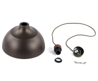 Pendant light 1x15 W – cylinder, brown, wood detail - Image 12