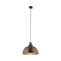 Pendant light 1x15 W – cylinder, brown, wood detail - Image 9