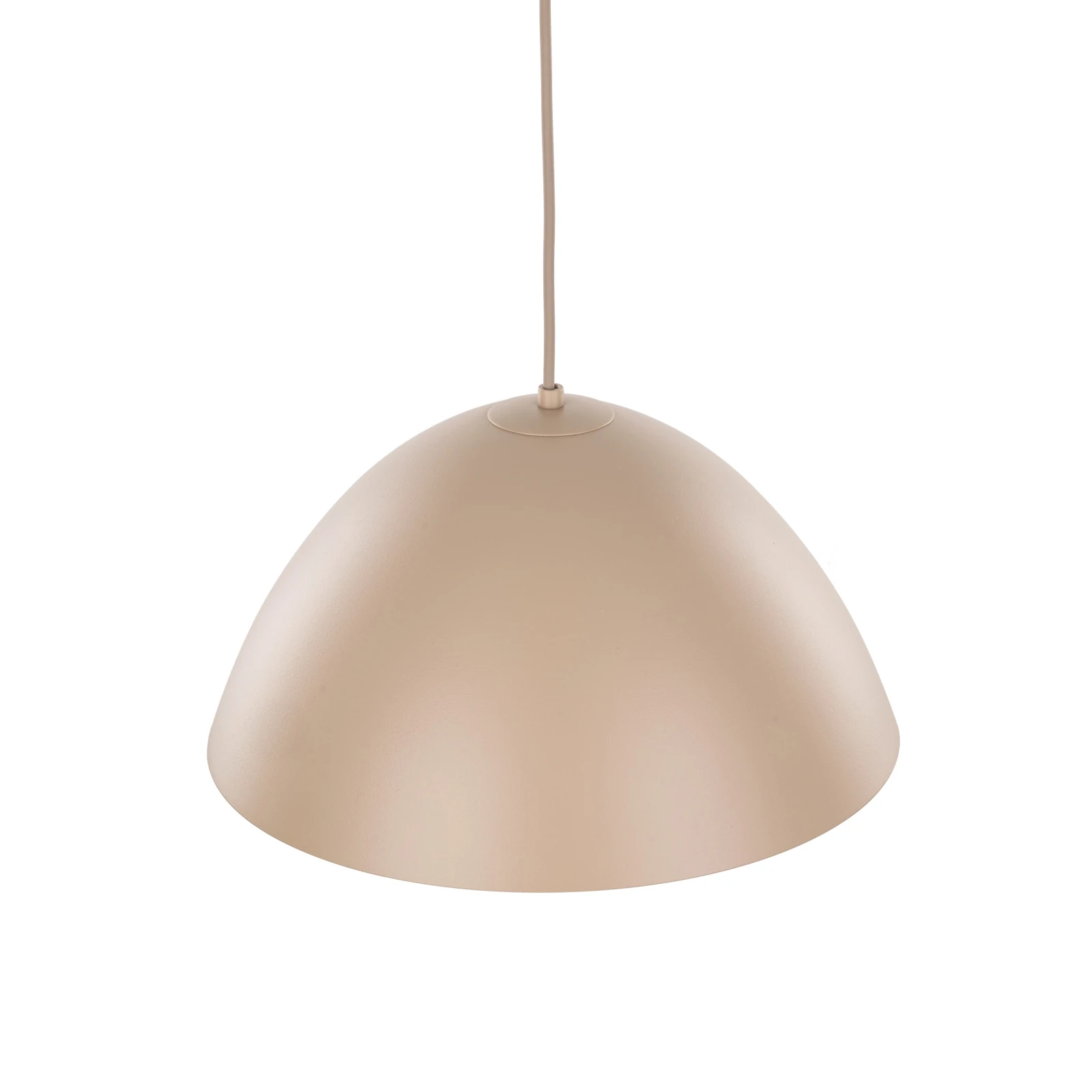 FARO pendant light – beige metal shade, classic form