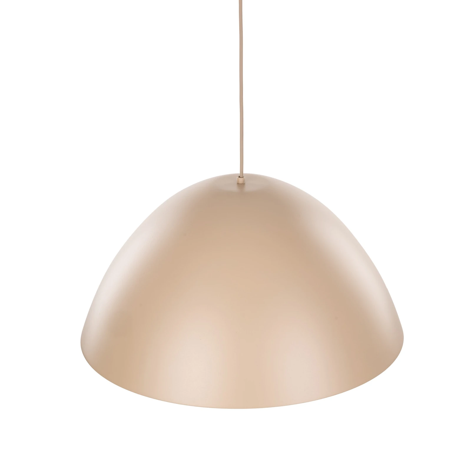 FARO pendant light – beige metal shade, classic form