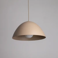 FARO pendant light – beige metal shade, classic form - Image 9