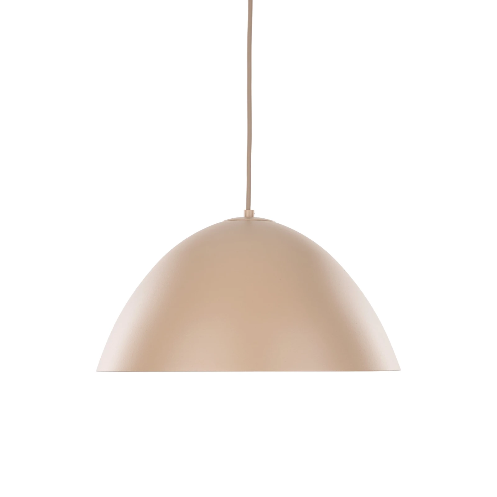 FARO pendant light – beige metal shade, classic form