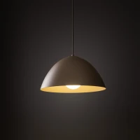 FARO pendant light – beige metal shade, classic form - Image 3