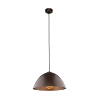 FARO 15 W pendant light – brown metal shade, classic form - Image 5