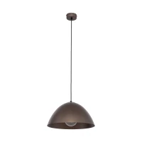 FARO 15 W pendant light – brown metal shade, classic form - Image 2