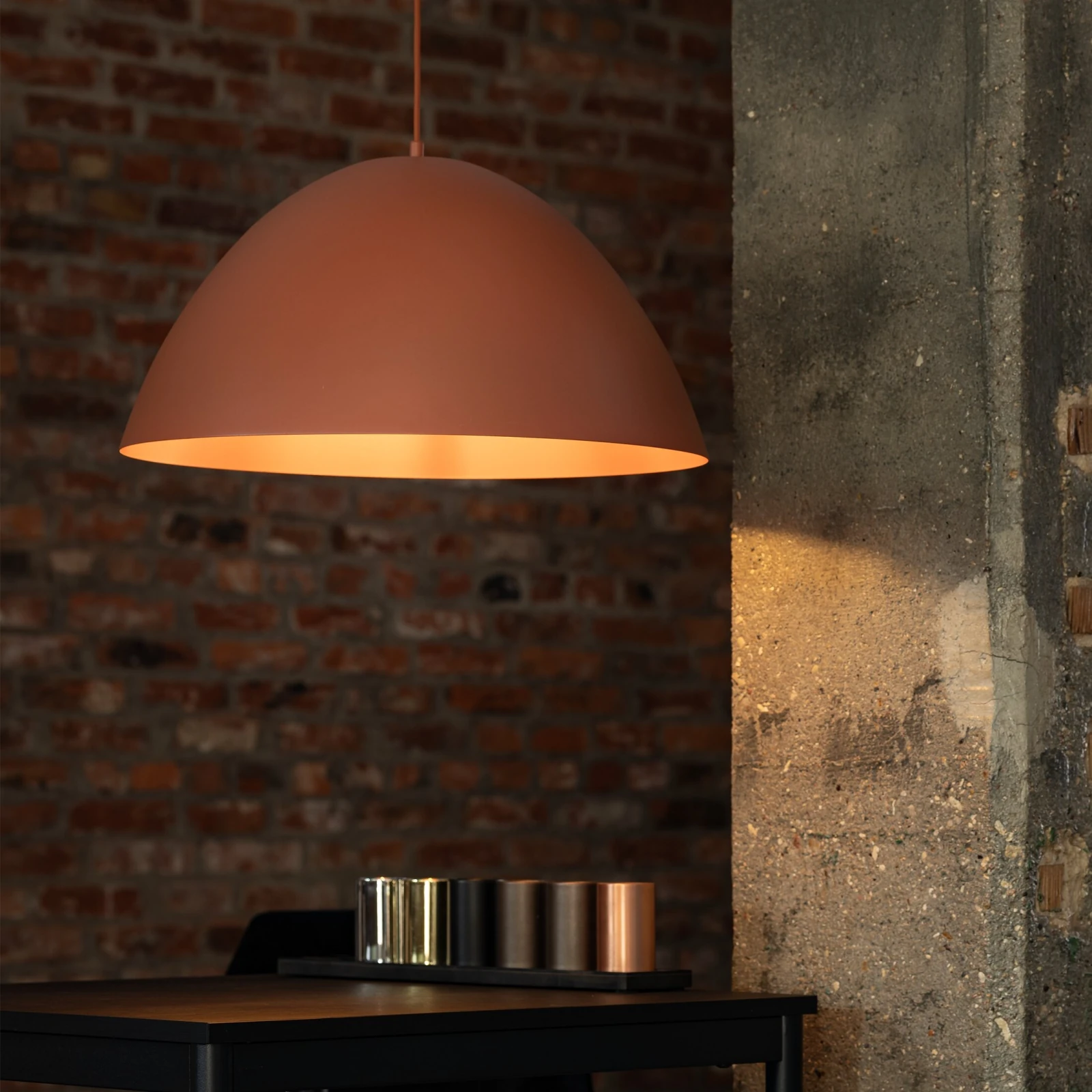 FARO 34 cm pakabinamas šviestuvas, oranžinis, E27