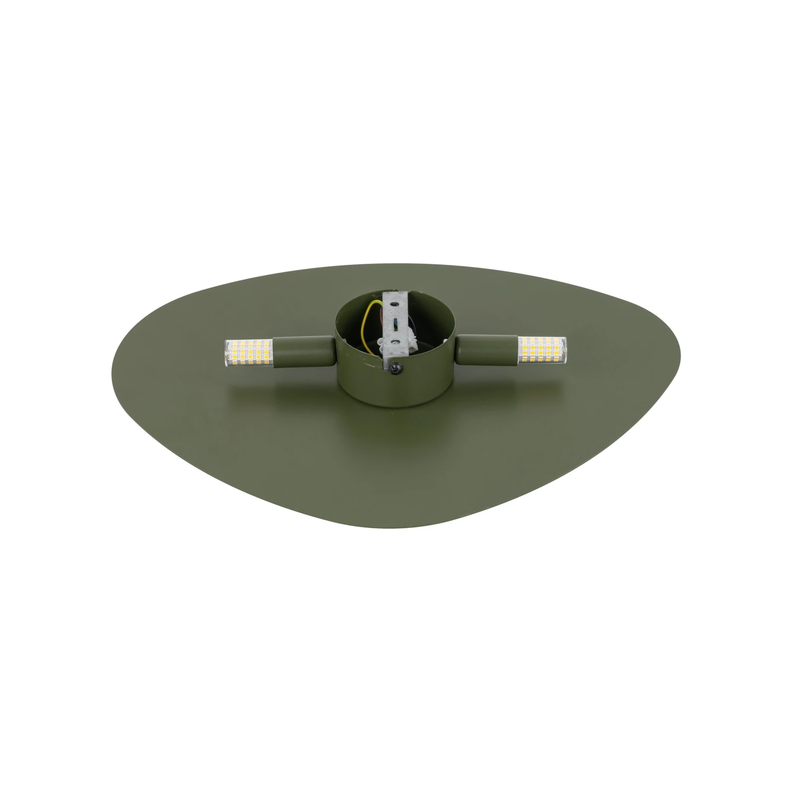 STONE 2 wall light – green, natural stone-inspired form