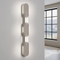 Sieninis šviestuvas 91 cm – linijinis, smėlio, CRI98 LED - Nuotrauka 1